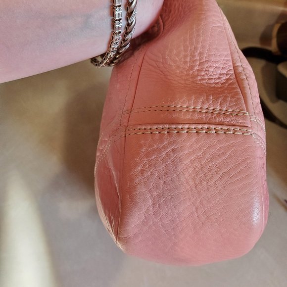 Euc Vintage Rare Coach Hampton Pink Leather Shoulder Bag Purse - Picture 4 of 14
